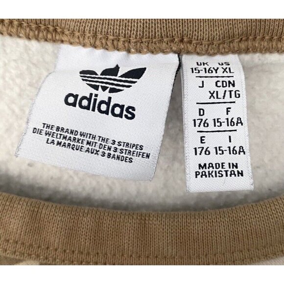 Adidas Youth Originals R.Y.V. Camouflage Crew Sweatshirt Multicolor-Cardboard XL - Picture 4 of 6